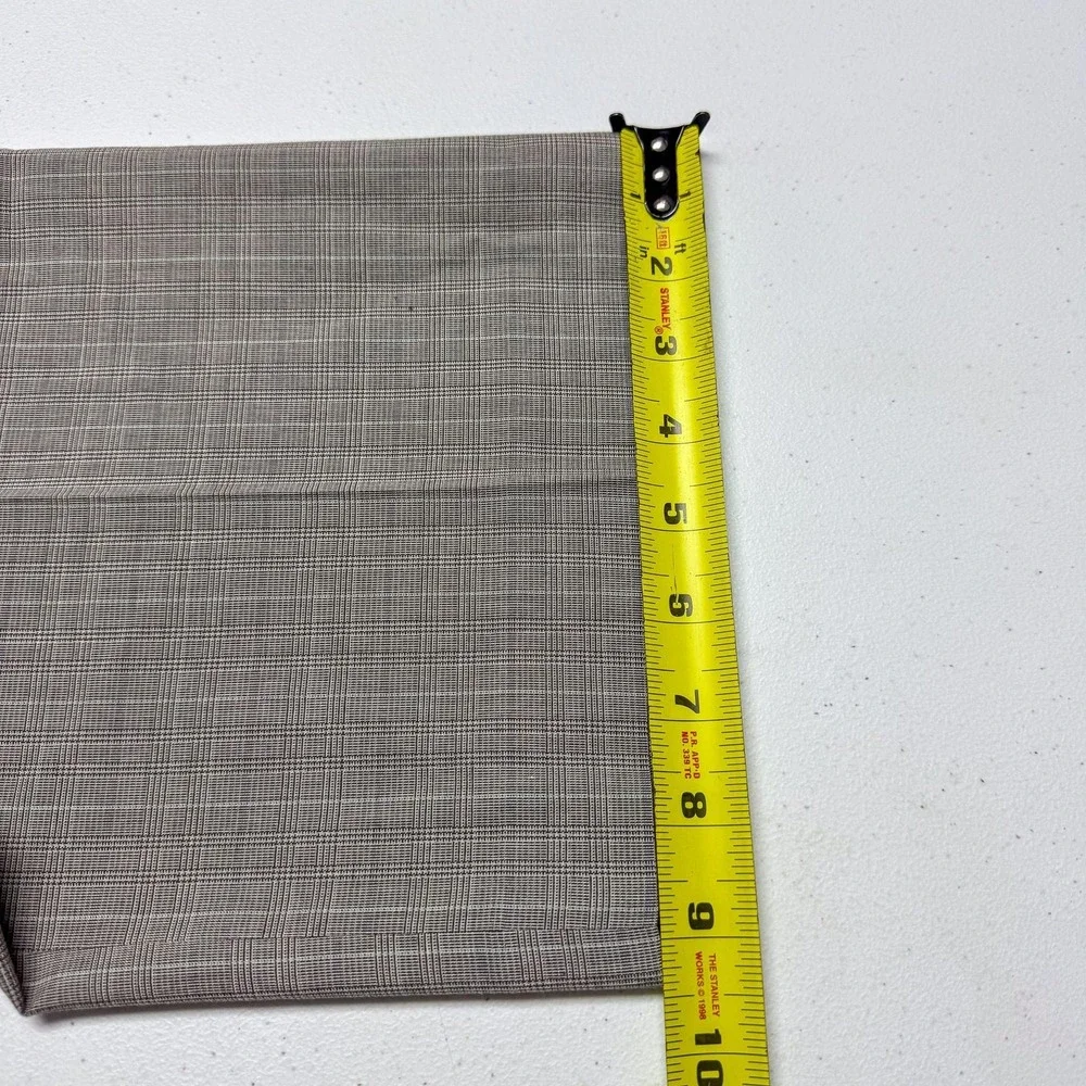 Banana Republic Dress Pants Mens 34 Gray Plaid Flat Front Business‎ Office 36x32